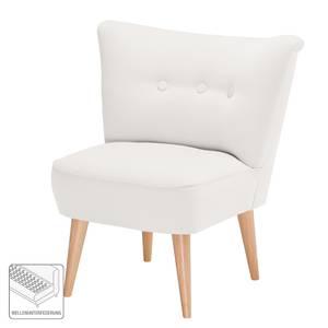 Fauteuil Bumberry geweven stof Wit