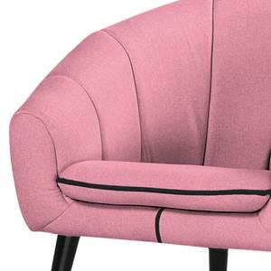 Fauteuil Buttlar geweven stof - Lila