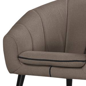 Fauteuil Buttlar geweven stof - Vintage Zandkleurig