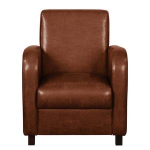 Fauteuil Cadeby Cuir synthétique - Brun