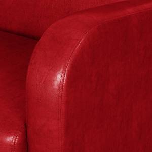 Fauteuil Cadeby kunstleer - Rood