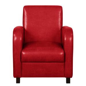 Fauteuil Cadeby Cuir synthétique - Rouge