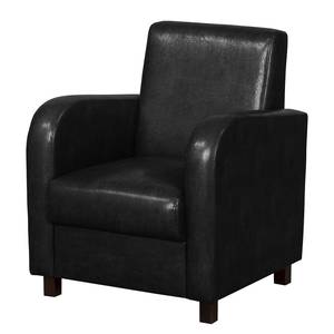 Fauteuil Cadeby Cuir synthétique - Noir