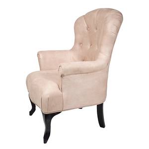 Fauteuil de café Velours beige