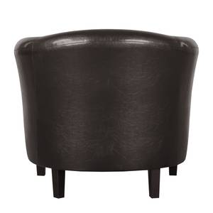 Fauteuil Caledon Cuir synthétique - Marron foncé