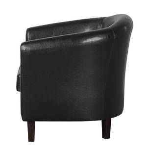 Fauteuil Caledon kunstleer - Zwart