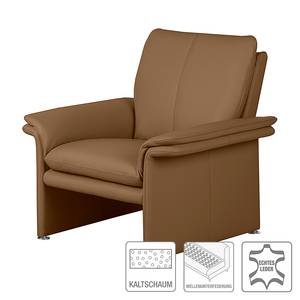 Fauteuil Capri cognackleurig echt leer