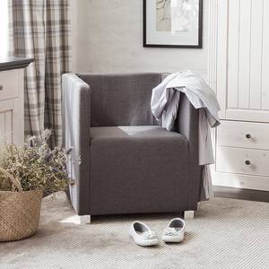 Fauteuil Carmen grijze stof