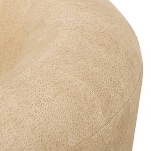 Fauteuil Casales Imitation cuir vieilli - Beige