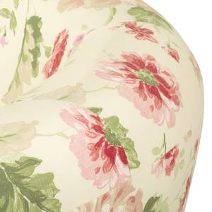 Poltrona Casales I Tessuto - A fiori - Beige / Rosa