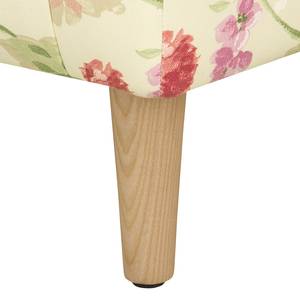 Fauteuil Casales I Tissu - Motif floral - Beige / Rose