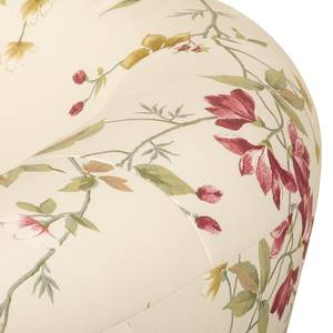 Fauteuil Casales II Tissu - Motif floral - Crème