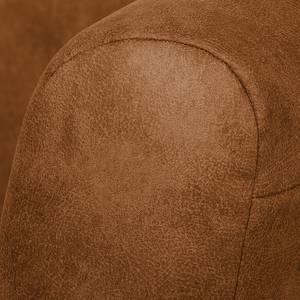 Fauteuil Casales Aspect cuir antique - Cognac