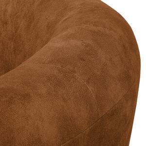 Fauteuil Casales Aspect cuir antique - Cognac