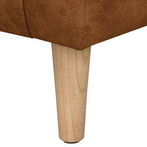 Fauteuil Casales antieke leerlook - Cognackleurig