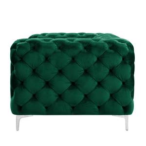 Fauteuil Leominster II Velours - Vert foncé - Vert foncé