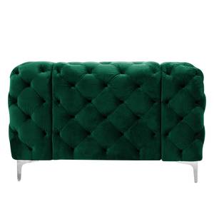 Fauteuil Leominster II Velours - Vert foncé - Vert foncé