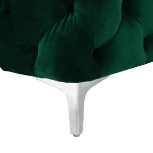 Fauteuil Leominster II Velours - Vert foncé - Vert foncé