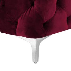 Fauteuil Leominster II Velours - Rouge Bordeaux