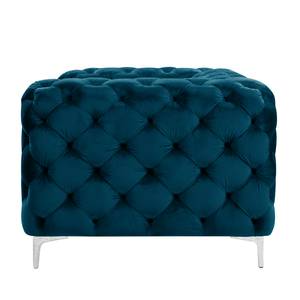 Fauteuil Leominster II Velours - Bleu marine