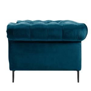 Fauteuil Cayley Velours - Bleu marine - Bleu marine