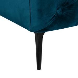 Fauteuil Cayley Velours - Bleu marine - Bleu marine