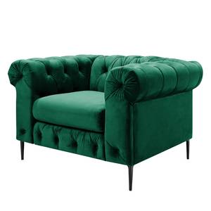 Fauteuil Cayley Velours - Vert foncé - Vert foncé