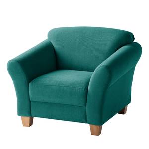 Fauteuil Cebu Tissu - Bleu pétrole