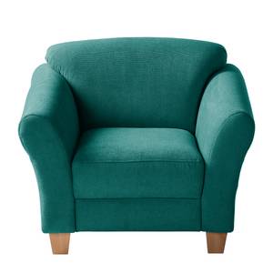 Fauteuil Cebu Tissu - Bleu pétrole