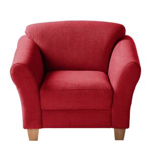 Fauteuil Cebu geweven stof - Rood