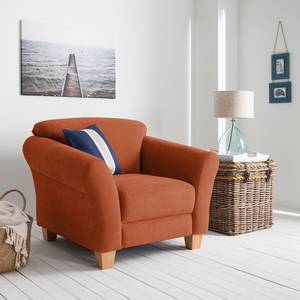 Fauteuil Cebu Tissu - Marron miel