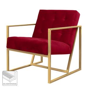 Fauteuil Charm II microvezel Kersenrood