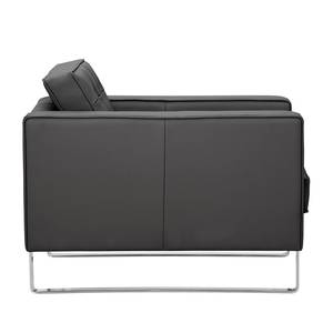 Fauteuil Chelsea Cuir véritable Cuir véritable Gad : Anthracite - Luge