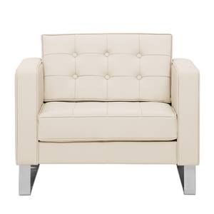 Fauteuil Chelsea Cuir véritable Cuir véritable Gad : Crème - Luge