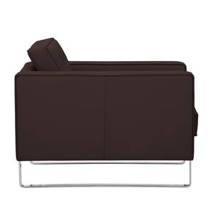 Fauteuil Chelsea Cuir véritable Cuir véritable Gad : Marron foncé - Luge