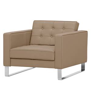 Fauteuil Chelsea Cuir véritable Cuir véritable Gad : Taupe - Luge