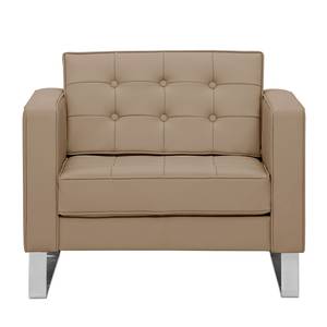 Fauteuil Chelsea Cuir véritable Cuir véritable Gad : Taupe - Luge