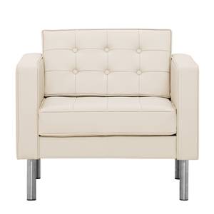 Fauteuil Chelsea Cuir véritable Cuir véritable Gad : Crème - Cylindre