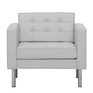 Fauteuil Chelsea Cuir véritable Cuir véritable Gad : Gris - Cylindre