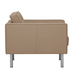 Fauteuil Chelsea echt leer Echt leer Gad: Taupe - Cilinder