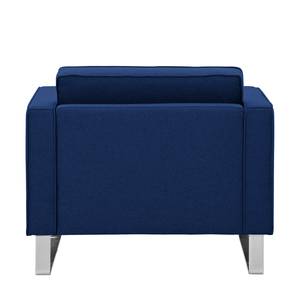 Fauteuil Chelsea geweven stof Stof Ramira: Blauw - Beugelpoten