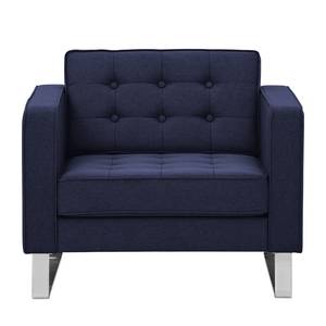 Fauteuil Chelsea Tissu Tissu Milan : Bleu foncé - Luge