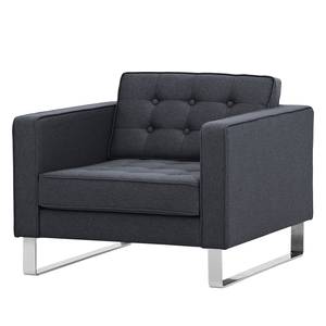 Fauteuil Chelsea Tissu Tissu Milan : Anthracite - Luge