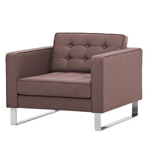 Fauteuil Chelsea Tissu Tissu Milan : Gris-Marron - Luge