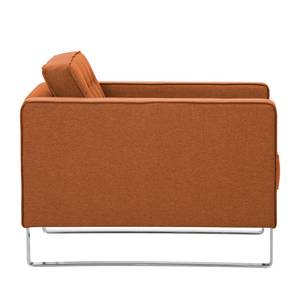 Fauteuil Chelsea Tissu Tissu Milan : Marron rouille - Luge