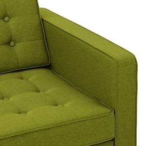 Fauteuil Chelsea geweven stof Stof Ramira: Limegroen - Beugelpoten