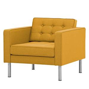 Fauteuil Chelsea Tissu Tissu Selva : Jaune moutarde - Cylindre