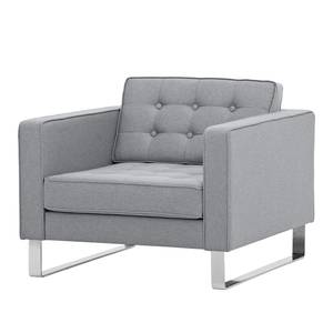 Fauteuil Chelsea Tissu Tissu Ramira : Argenté - Luge