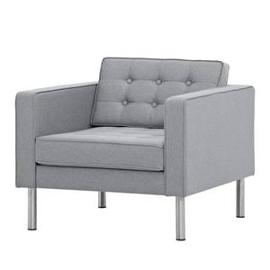 Fauteuil Chelsea Tissu Tissu Ramira : Argenté - Cylindre