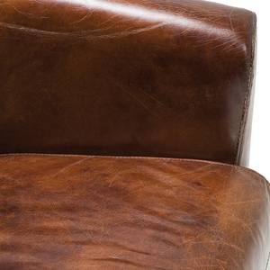 Fauteuil Cigar Lounge echt leer - bruin